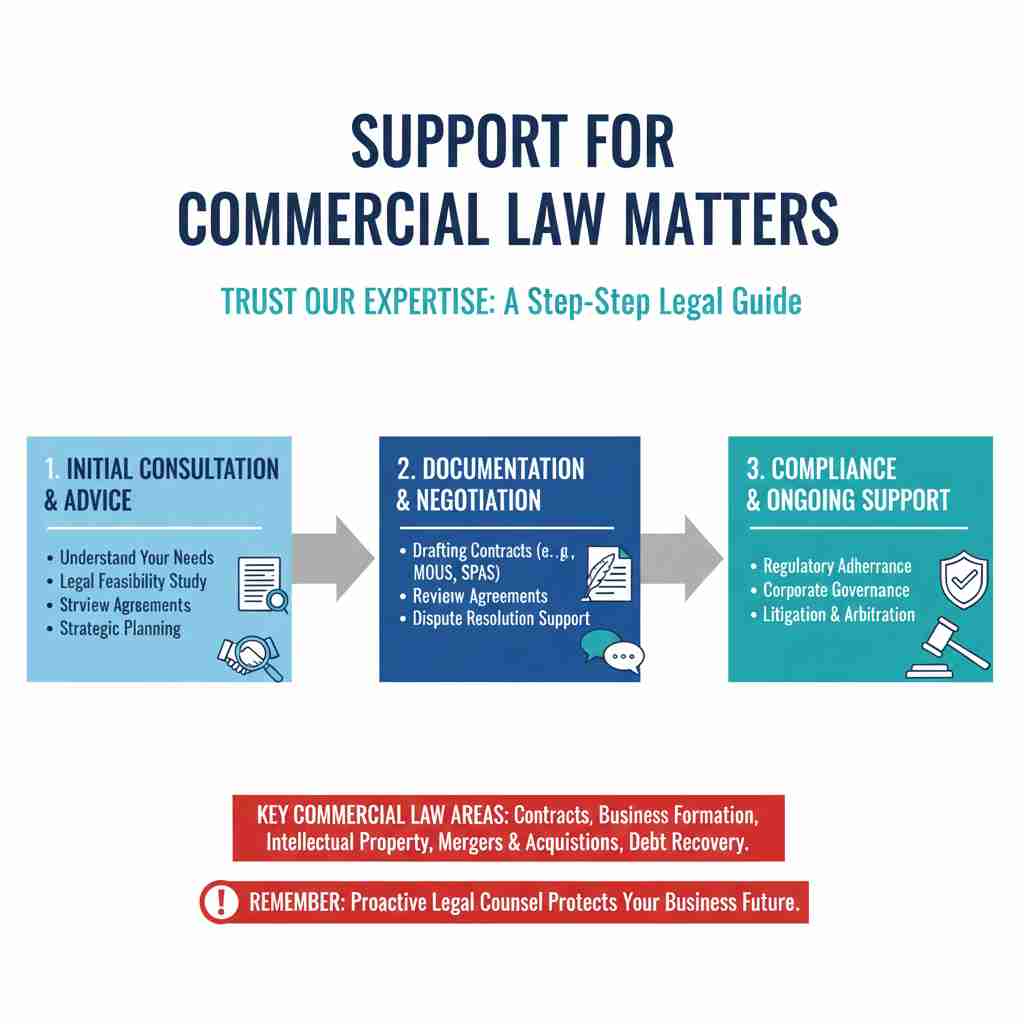Support for Commercial Law Matters: Trust Our Expertise